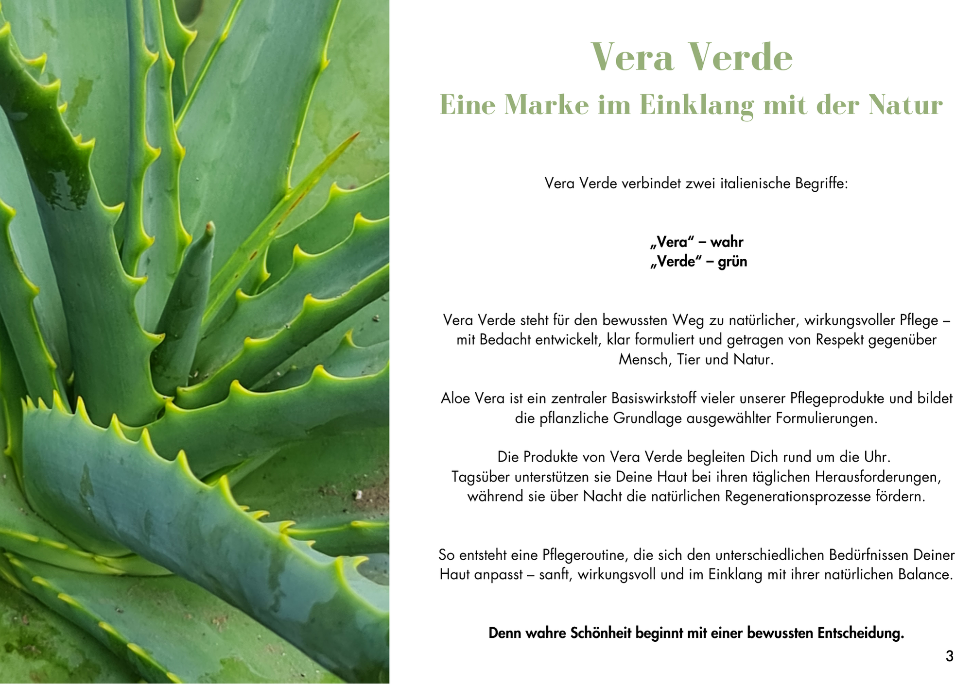 Vera Verda - Organic Skincare  Katalog